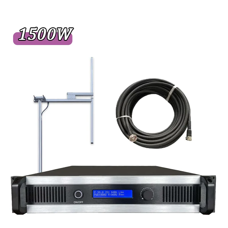 High Power 1.5KW 1500W Fm Radio Station Equipment Full Set
High Power 1.5KW 1500W Fm Radio Station Equipment Full Set