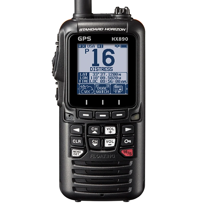 HX890 Standard Horizon Yaesu Floating 6 Watt Class H DSC Handheld VHF/GPS Walkie Talkie Marine Two Way Radio Transceiver
HX890 Standard Horizon Yaesu Floating 6 Watt Class H DSC Handheld VHF/GPS Walkie Talkie Marine Two Way Radio Transceiver