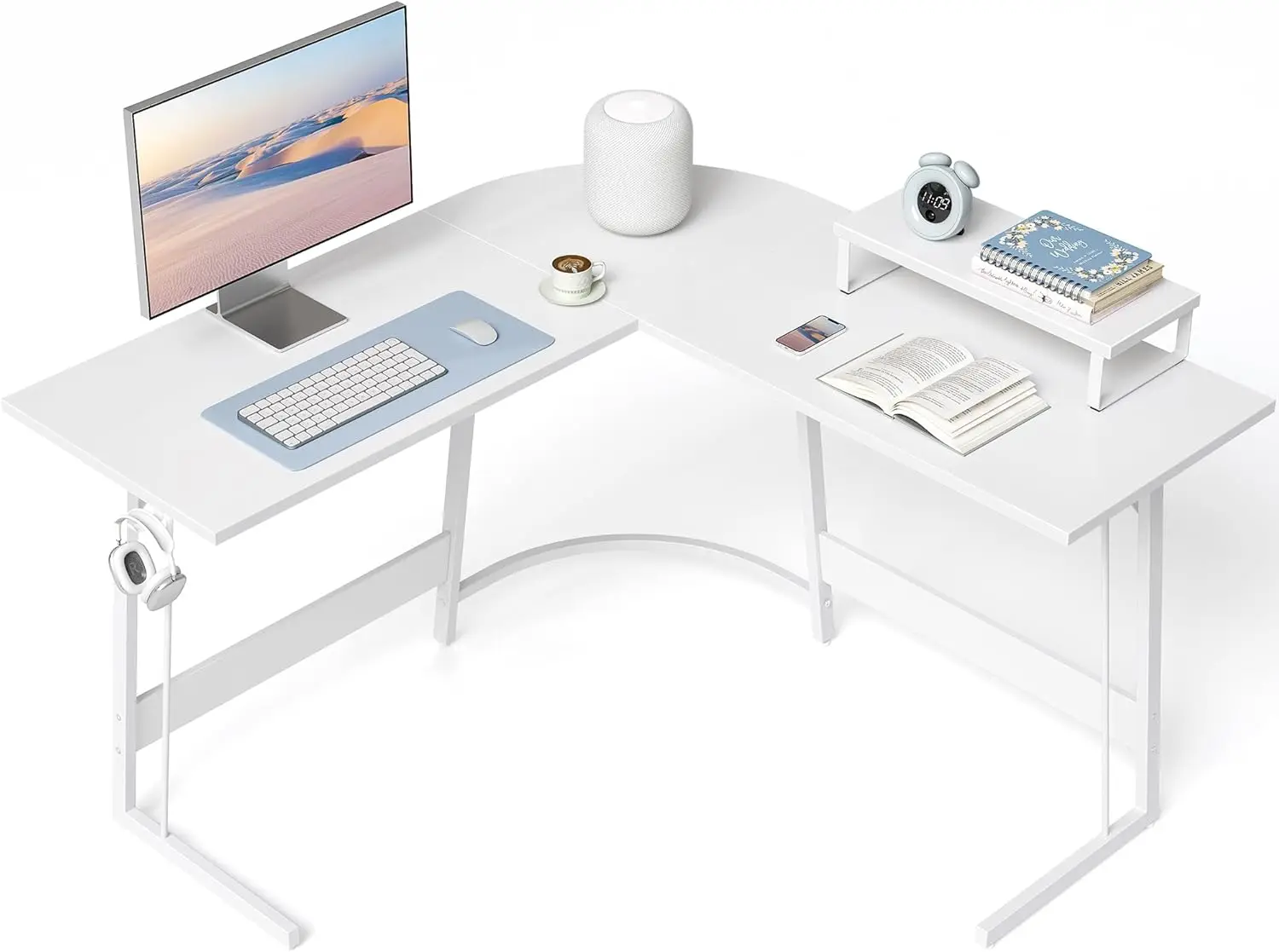 L Shaped Gaming Desk Computer Office Desk, 47 inch Corner Desk with Large Monitor Stand for Home Office Study Writing
L Shaped Gaming Desk Computer Office Desk, 47 inch Corner Desk with Large Monitor Stand for Home Office Study Writing