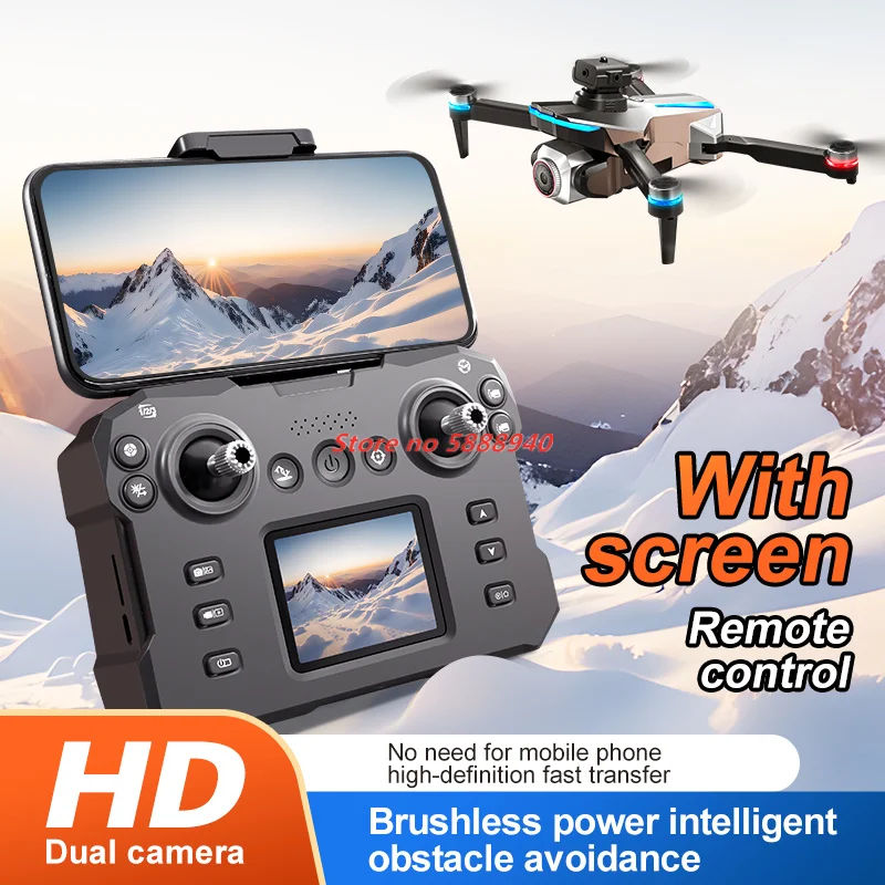 Brushless Screen Drone Version 8K HD Camera Brushless Drone Motor Obstacle Avoidance Foldable Quadcopter Dron RC Toy
Brushless Screen Drone Version 8K HD Camera Brushless Drone Motor Obstacle Avoidance Foldable Quadcopter Dron RC Toy