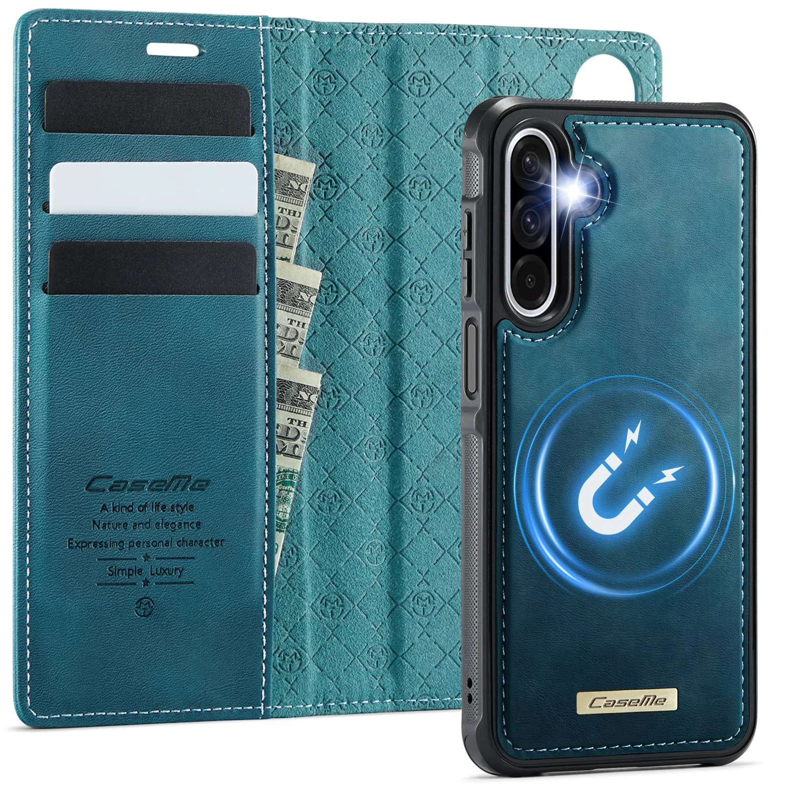 For Samsung Galaxy A17 Magnetic 2-in-1 Detachable Wallet Case MagSafe Compatible RFID Blocking PU Leather Card Holder Kickstand
For Samsung Galaxy A17 Magnetic 2-in-1 Detachable Wallet Case MagSafe Compatible RFID Blocking PU Leather Card Holder Kickstand