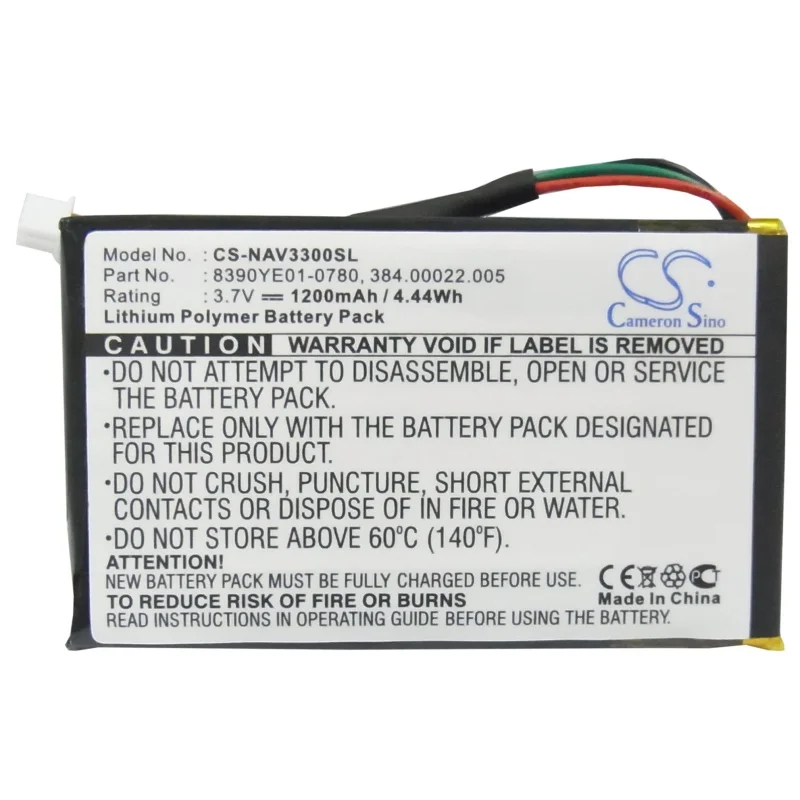 100% NEW1200mAh Battery 0923FLYE31938, 384.00022.005, 8390-YE01-0780 for Navigon 3300, 3310, 3310 MAXE, 4310, 4310 MAXE
100% NEW1200mAh Battery 0923FLYE31938, 384.00022.005, 8390-YE01-0780 for Navigon 3300, 3310, 3310 MAXE, 4310, 4310 MAXE