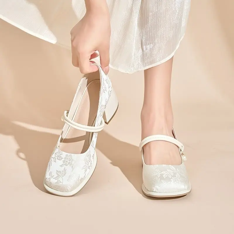 Square Toe With Medium Heels Mary Jane Shoes for Women Spring Elegant Dress Woman Pumps Lastest Fashion Popular 39 Footwear Sale
Square Toe With Medium Heels Mary Jane Shoes for Women Spring Elegant Dress Woman Pumps Lastest Fashion Popular 39 Footwear Sale