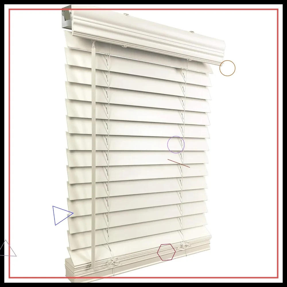 2-дюймовые аккумуляторные жалюзи из искусственного дерева, 28,375x60, белые оконные покрытия, безопасные для детей, домашних животных
2-дюймовые аккумуляторные жалюзи из искусственного дерева, 28,375x60, белые оконные покрытия, безопасные для детей, домашних животных