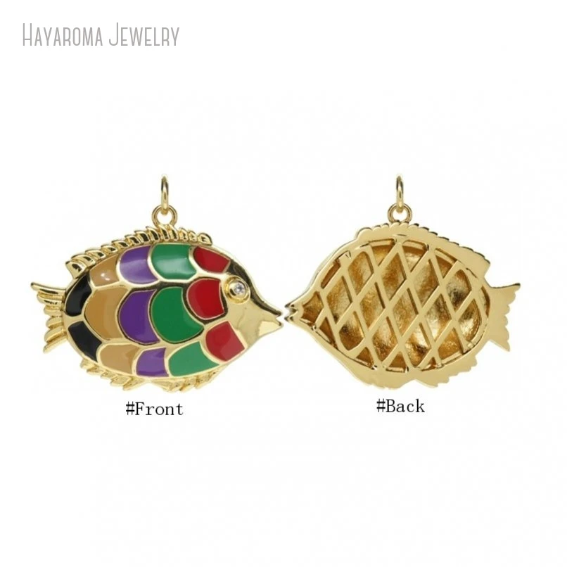 10Pcs Gold Color Copper Invisible Setting Metal Cubic Zirconia Enamel Nautical Marine Organism Fish Jewelry Pendant PM51739
10Pcs Gold Color Copper Invisible Setting Metal Cubic Zirconia Enamel Nautical Marine Organism Fish Jewelry Pendant PM51739