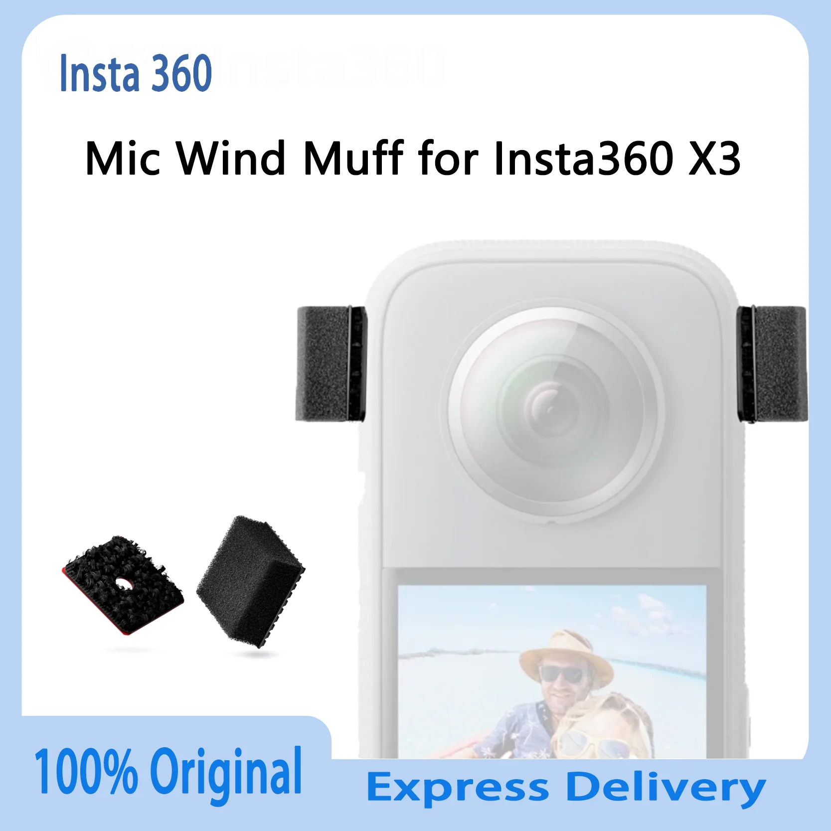 Оригинальная ветрозащитная муфта для микрофона для Insta360 X3, крышка шумоподавления, идеально подходит, невидимая в 360° ° Оригинальные аксессуары для панорамного просмотра
Оригинальная ветрозащитная муфта для микрофона для Insta360 X3, крышка шумоподавления, идеально подходит, невидимая в 360° ° Оригинальные аксессуары для панорамного просмотра