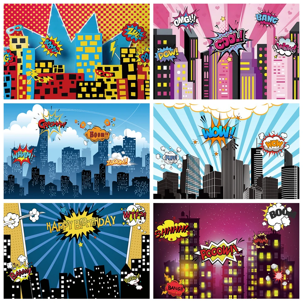 Super Hero Superhero City Children Baby Boys Birthday Party Photo Background Cake Table Decoration Banner Photography Backdrop
Super Hero Superhero City Children Baby Boys Birthday Party Photo Background Cake Table Decoration Banner Photography Backdrop