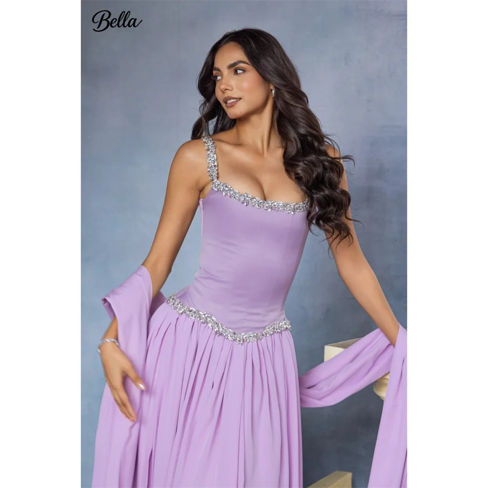 Bella Customized A-line Chiffon Square Collar Evening dress Birthday dress Sequin Polished Bright Prom Dress summer woman dresss
Bella Customized A-line Chiffon Square Collar Evening dress Birthday dress Sequin Polished Bright Prom Dress summer woman dresss