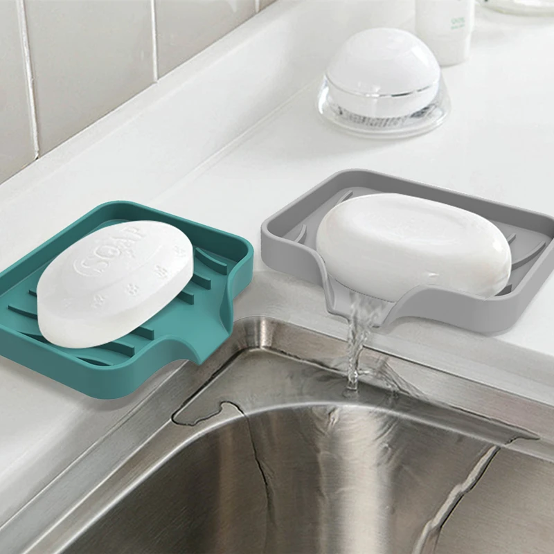 Silicone Soap Dish for Bathroom Self Draining Soap Bar Holder Kitchen Sink Soap Dish Sponge Drain Pad Countertop Soap Dispenser
Silicone Soap Dish for Bathroom Self Draining Soap Bar Holder Kitchen Sink Soap Dish Sponge Drain Pad Countertop Soap Dispenser