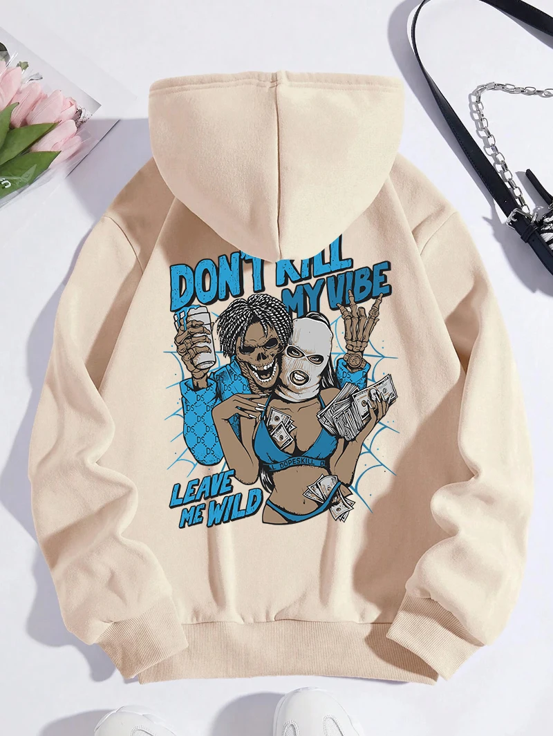 Fashion Womans Hoodies Don'T Kill My Vibe Leave Me Wild Printing Pullover Breathable Loose Pocket Warm Sweatshirt Autumn Clothes
Fashion Womans Hoodies Don'T Kill My Vibe Leave Me Wild Printing Pullover Breathable Loose Pocket Warm Sweatshirt Autumn Clothes