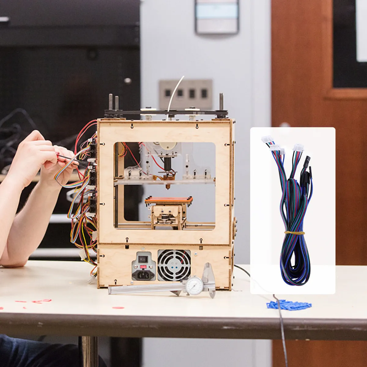 5Pcs 1M Stepper Motor Cable Connector Bipolar Terminal Black White Wire for 3D Printer Motor Extension Ramps Compatible
5Pcs 1M Stepper Motor Cable Connector Bipolar Terminal Black White Wire for 3D Printer Motor Extension Ramps Compatible