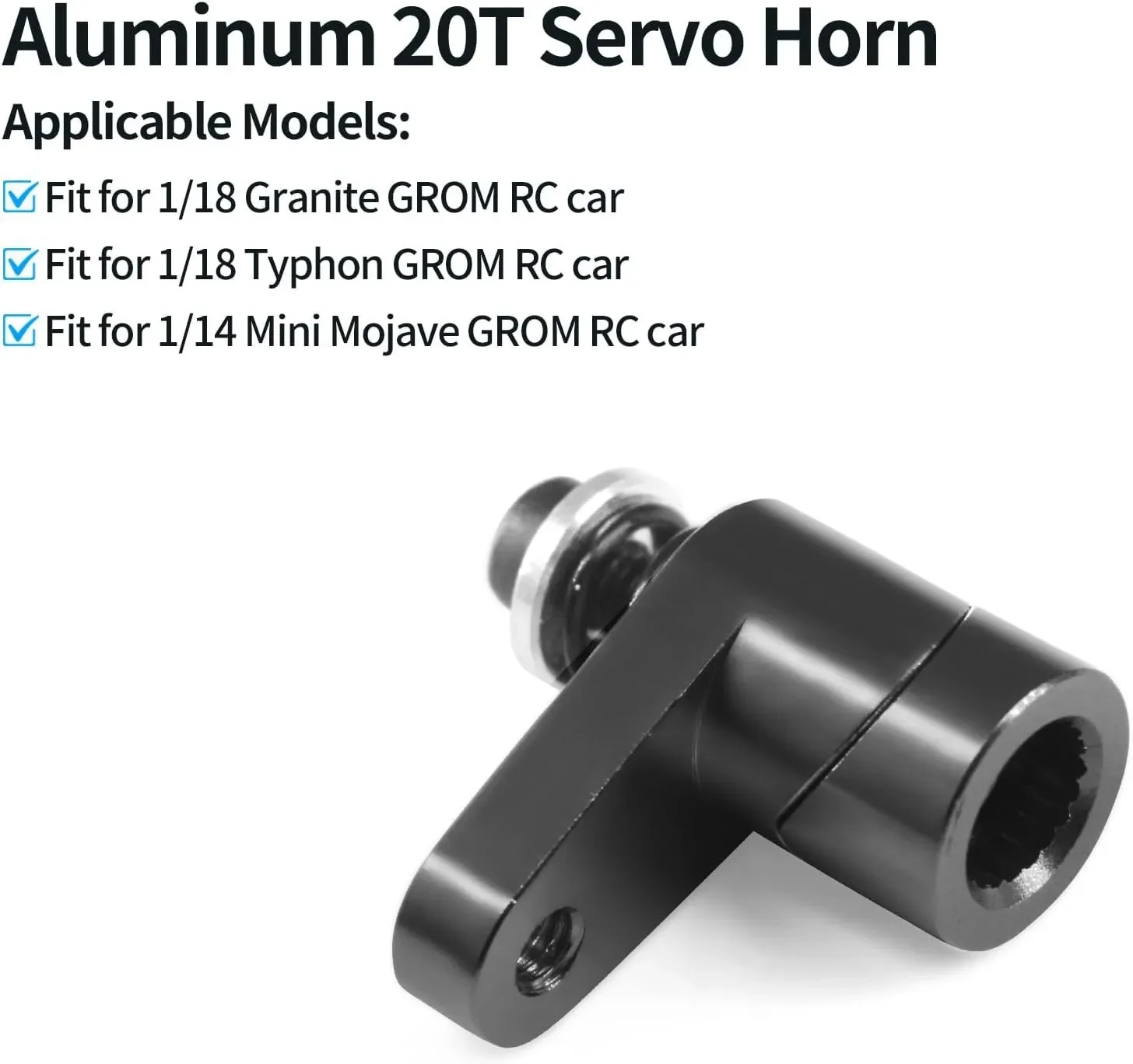 20T Metal Servo Arm for 1/18 TYPHON GRANITE 1/14 MOJAVE RC Car Metal Upgrade OP Accessories Parts
20T Metal Servo Arm for 1/18 TYPHON GRANITE 1/14 MOJAVE RC Car Metal Upgrade OP Accessories Parts