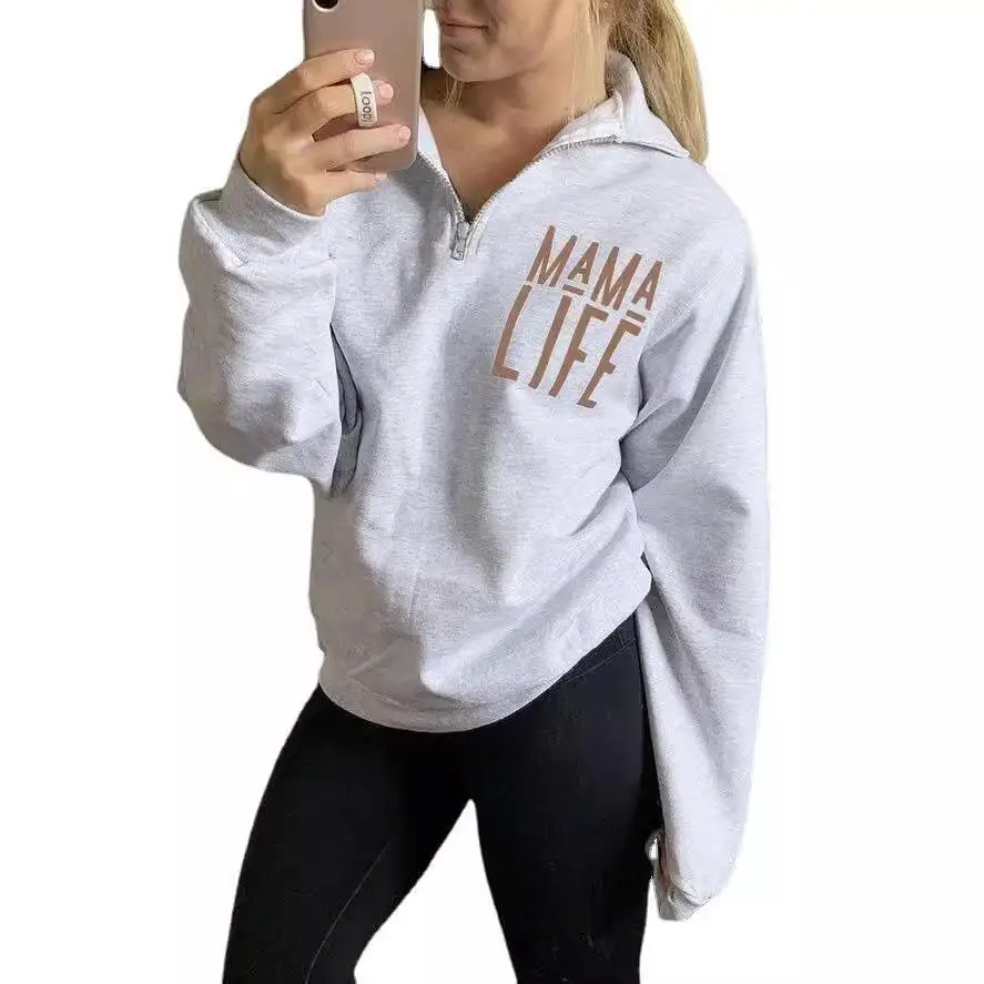 Long Sleeve Zipper Hoodie Women's Casual Comfortable Letter Print Sweatshirt Pull-over Style Winter Fashion Streetwear
Long Sleeve Zipper Hoodie Women's Casual Comfortable Letter Print Sweatshirt Pull-over Style Winter Fashion Streetwear
