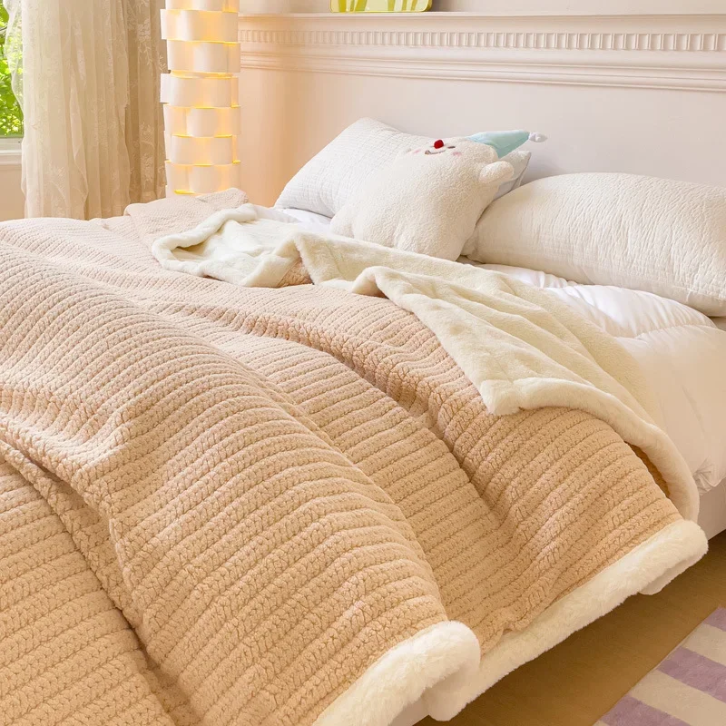Wheat Ear Pattern Blanket Double Layer Plush Sofa Cover Blanket Nap Office Shawl Air Conditioning Small Blanket Blankets for Bed
Wheat Ear Pattern Blanket Double Layer Plush Sofa Cover Blanket Nap Office Shawl Air Conditioning Small Blanket Blankets for Bed