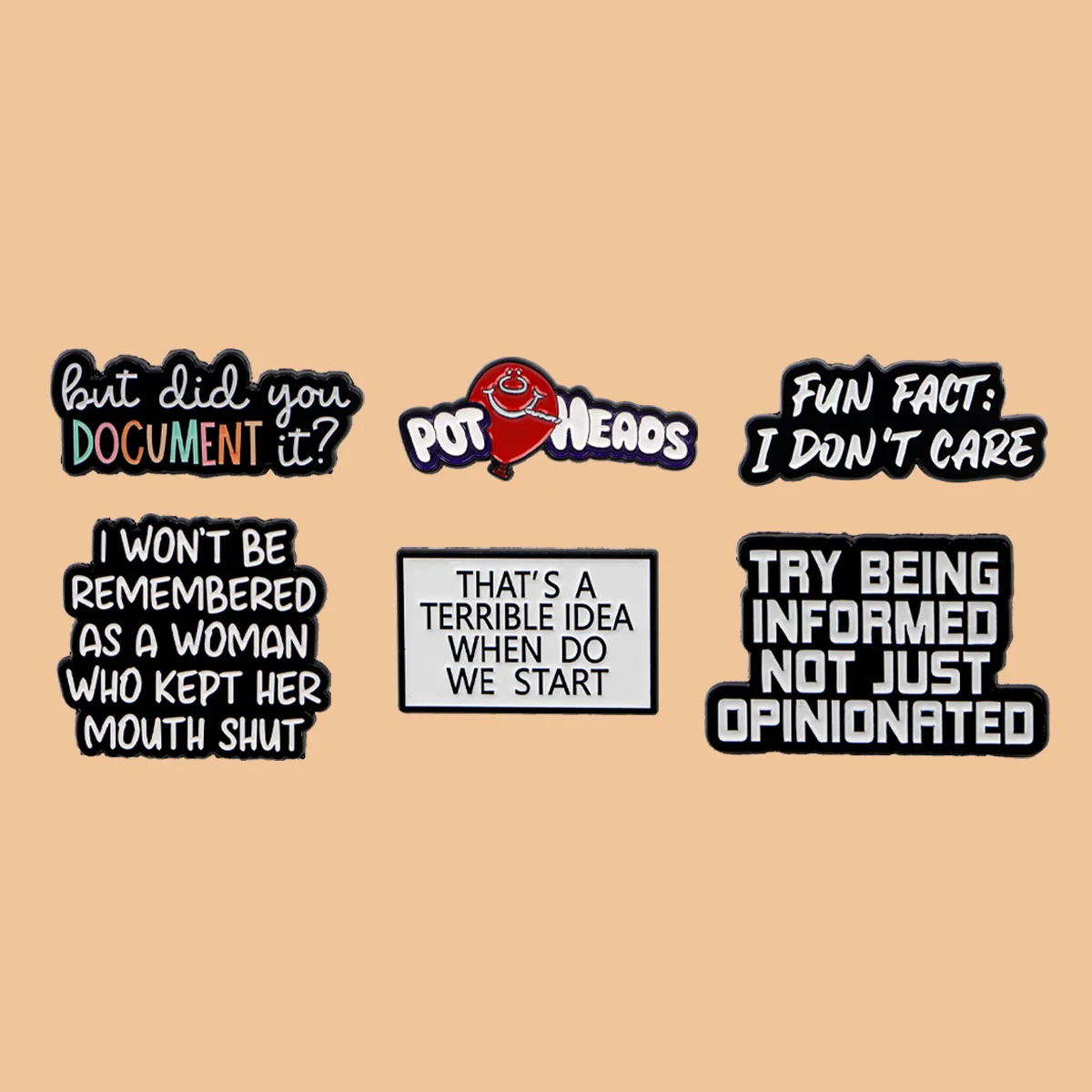 POT HEADS Pot Head Enamel Pin Funny Quotes Brooch Lapel Pins Badge on Backpack Clothing Accessories Fashion Jewelry Frined Gifts
POT HEADS Pot Head Enamel Pin Funny Quotes Brooch Lapel Pins Badge on Backpack Clothing Accessories Fashion Jewelry Frined Gifts
