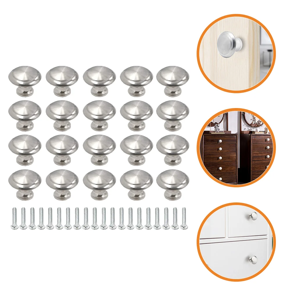 20 Pcs Kitchen Cabinets Handles Round Drawer Knob Door Dresser Silver Stainless Steel Knobs
20 Pcs Kitchen Cabinets Handles Round Drawer Knob Door Dresser Silver Stainless Steel Knobs