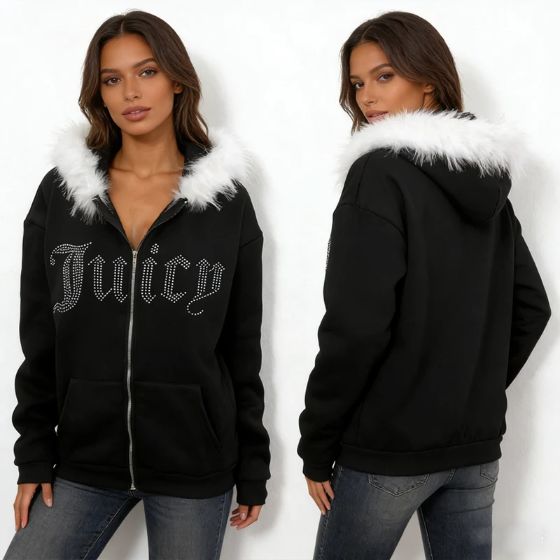 Весенняя коллекция 26th subculture: новая куртка-кардиган Y2K с меховым воротником, спортивная куртка на молнии с термотрансферной печатью, ретро-спортивная куртка для женщин
Весенняя коллекция 26th subculture: новая куртка-кардиган Y2K с меховым воротником, спортивная куртка на молнии с термотрансферной печатью, ретро-спортивная куртка для женщин