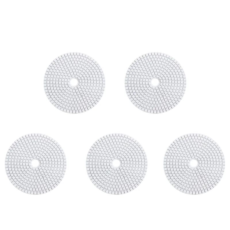 5 шт., 5 дюймов, 125 мм, мокрые алмазные полировальные подушечки, мрамор, гранит, зернистость 30 
5 шт., 5 дюймов, 125 мм, мокрые алмазные полировальные подушечки, мрамор, гранит, зернистость 30