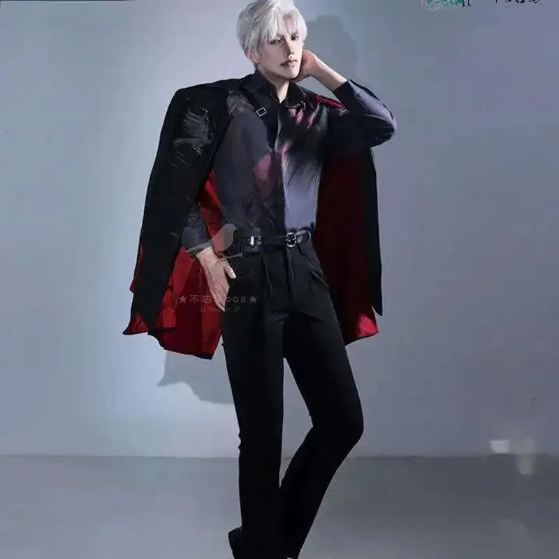 Game Love and Deepspace Sylus Relentless Conqueror Cosplay Costume Men Wig Crimson Veil Uniform Suit Onychinus Halloween Partyb;
Game Love and Deepspace Sylus Relentless Conqueror Cosplay Costume Men Wig Crimson Veil Uniform Suit Onychinus Halloween Partyb;