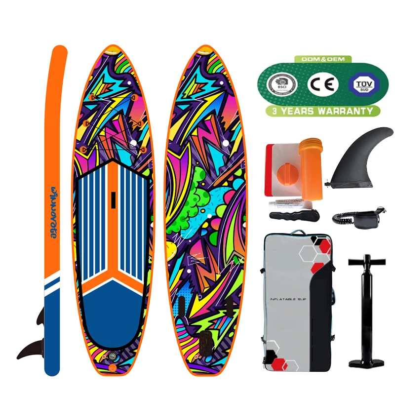 Drop Stitch Factory Custom Paddleboard 12' Inflatable Sup Board Stand Up Paddle Board for Watersports
Drop Stitch Factory Custom Paddleboard 12' Inflatable Sup Board Stand Up Paddle Board for Watersports