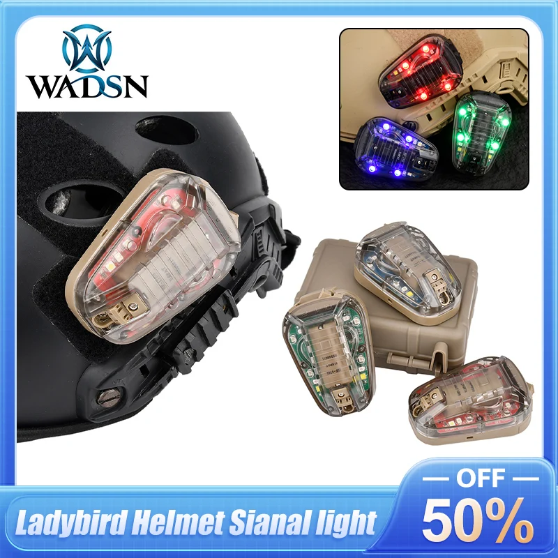 WADSN Tactical Helmet Light IR Strobe Flash Waterproof Lamp Outdoor Sport Survival Safety Signal Hiking Helmet Ladybird Light
WADSN Tactical Helmet Light IR Strobe Flash Waterproof Lamp Outdoor Sport Survival Safety Signal Hiking Helmet Ladybird Light