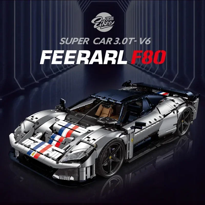 Новый технический конструктор F80 Eikee 4703 детали, масштаб 1:8, модель суперкара, строительные блоки, игрушки для взрослых и мальчиков, подарки
Новый технический конструктор F80 Eikee 4703 детали, масштаб 1:8, модель суперкара, строительные блоки, игрушки для взрослых и мальчиков, подарки