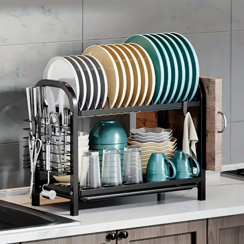 Kitchen Bowl Dish Rack, Multifunctional Household Drain Holder, Countertop Draining Rack For Bowls, Plates And Storage For Kniv
Kitchen Bowl Dish Rack, Multifunctional Household Drain Holder, Countertop Draining Rack For Bowls, Plates And Storage For Kniv