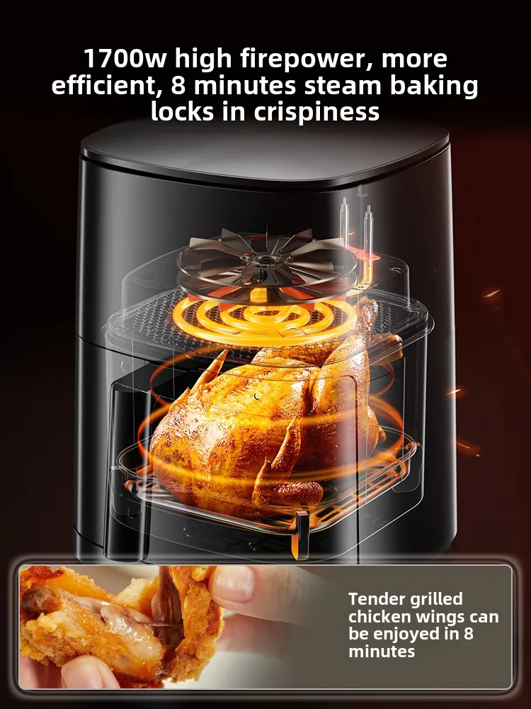 Visual air fryer for household use without flip-flops large capacity intelligent multi-function 2025 new model
Visual air fryer for household use without flip-flops large capacity intelligent multi-function 2025 new model