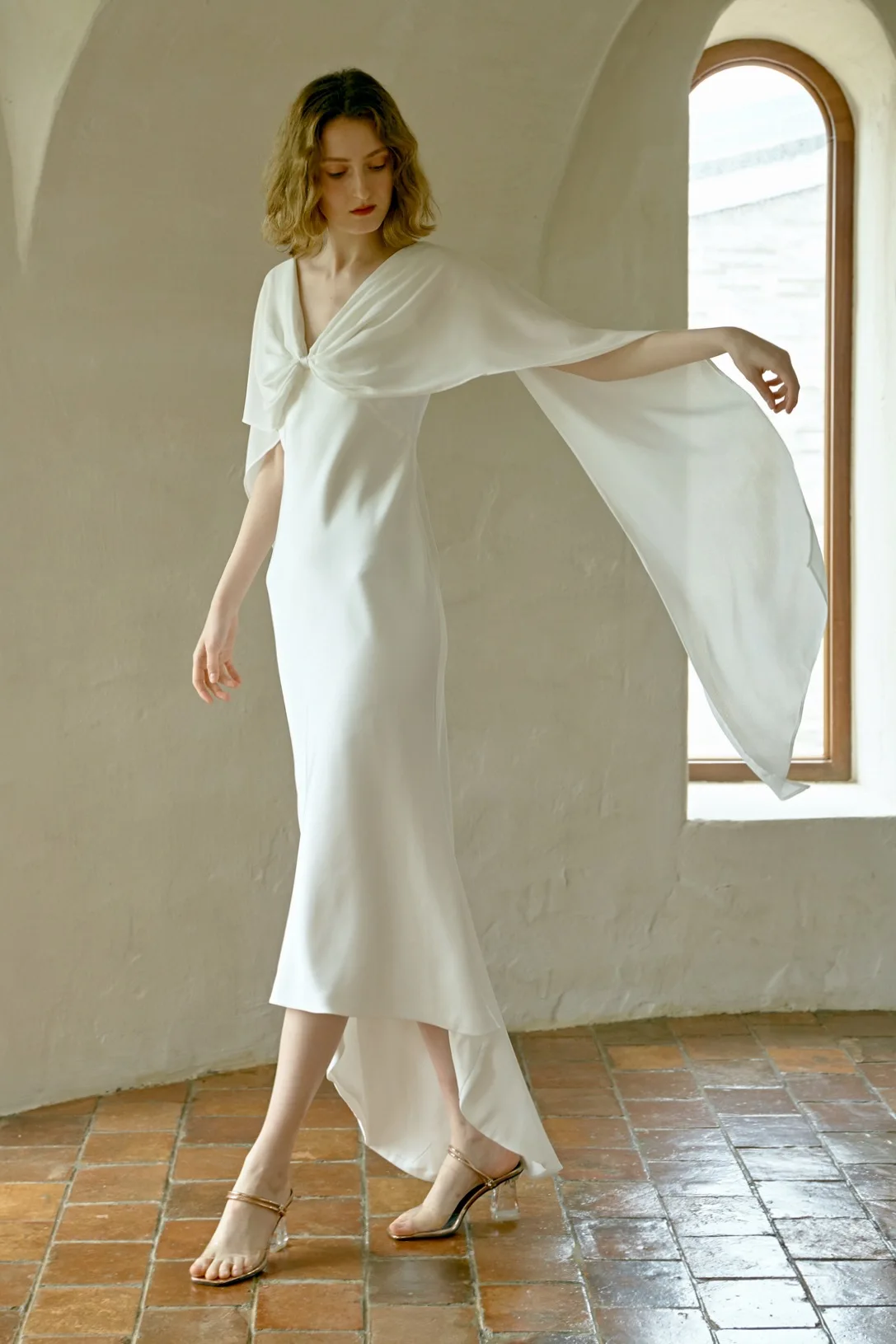 Dress Ankle-length Greek Style Light Wedding Gown Morning Gown V-Neck Slim Fit Sleeveless Small Tug Dress
Dress Ankle-length Greek Style Light Wedding Gown Morning Gown V-Neck Slim Fit Sleeveless Small Tug Dress