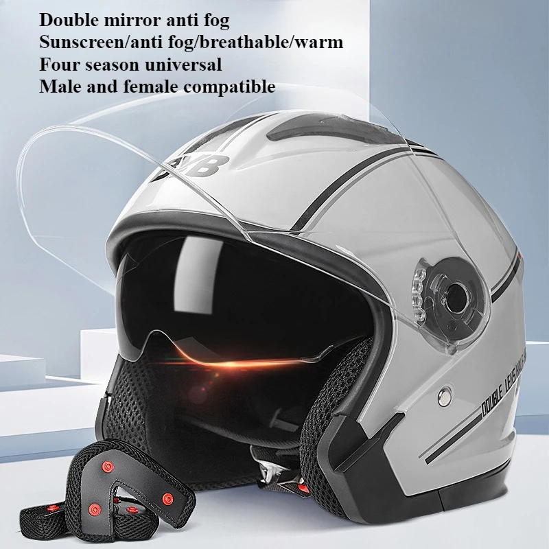 Electric Motorcycle Helmet Riding Motorcycle Helmet Four Season Anti Fog Dual Lens Helmet
Electric Motorcycle Helmet Riding Motorcycle Helmet Four Season Anti Fog Dual Lens Helmet