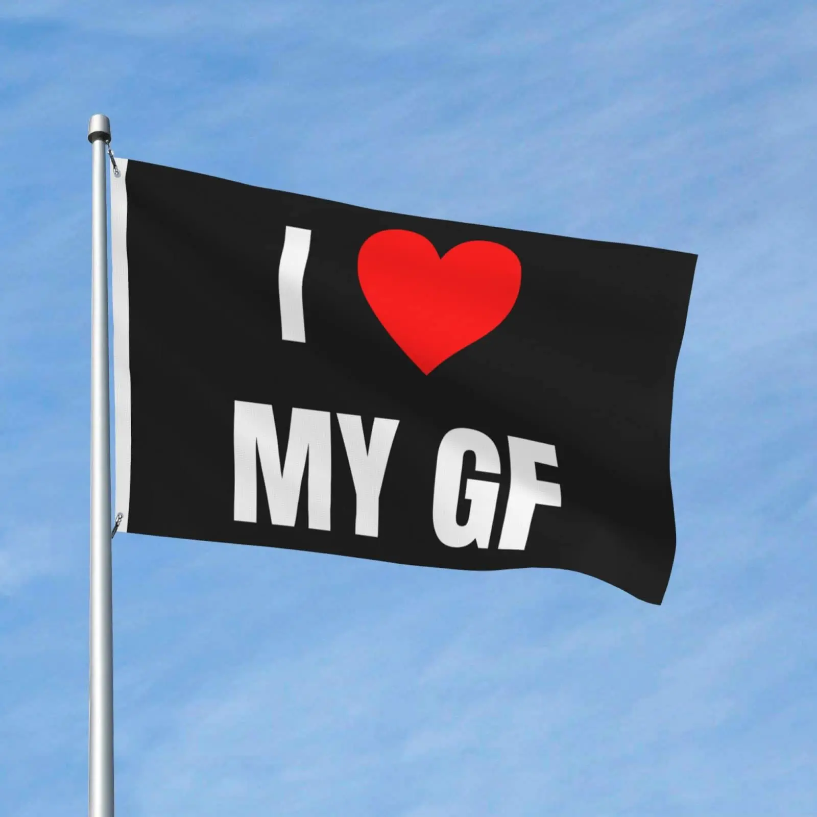 Flagnshow 100% Polyester I Love My GF Girlfriend Heart Flags 
Flagnshow 100% Polyester I Love My GF Girlfriend Heart Flags