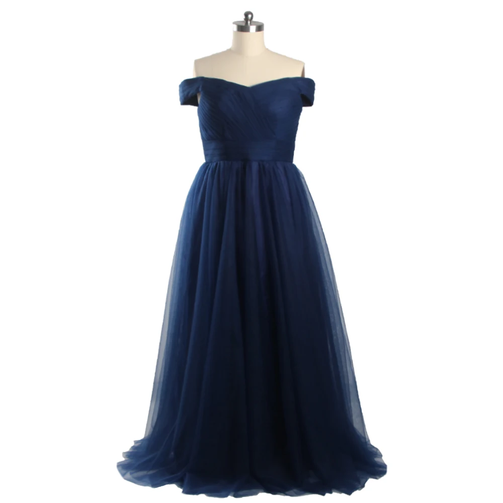 Evening Dresses Navy Blue Tulle Plet Off the Shoulder Lace up A-line Floor Length Plus size Criss-cross Women Party Dress YA003
Evening Dresses Navy Blue Tulle Plet Off the Shoulder Lace up A-line Floor Length Plus size Criss-cross Women Party Dress YA003