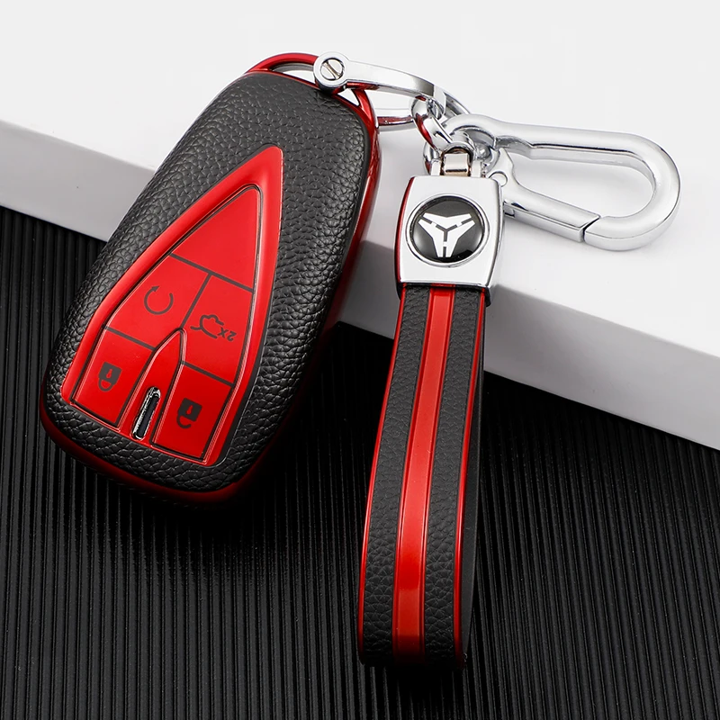 Для Changan CS35 PLUS CS75PLUS CS55PLUS кожаный чехол из ТПУ для автомобиля, смарт-кнопка, чехол для ключей, сумка, брелок, защитный брелок
Для Changan CS35 PLUS CS75PLUS CS55PLUS кожаный чехол из ТПУ для автомобиля, смарт-кнопка, чехол для ключей, сумка, брелок, защитный брелок