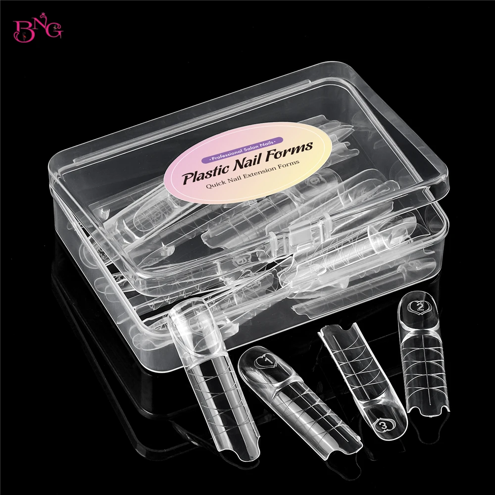BNG Space Dual Forms for French Manicure 15 Sizes Clear Reusable Dual System Molds For Nail Art Professional Home DIY 30/75Pcs
BNG Space Dual Forms for French Manicure 15 Sizes Clear Reusable Dual System Molds For Nail Art Professional Home DIY 30/75Pcs