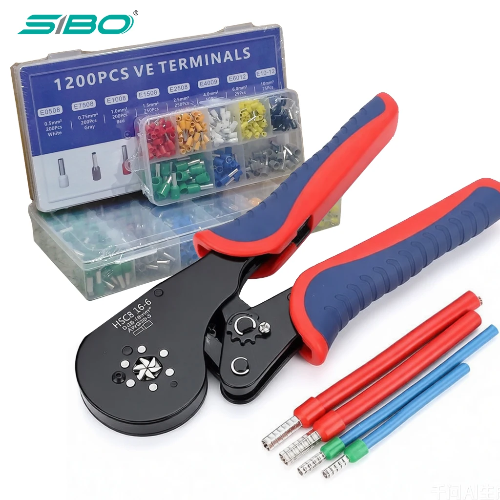 Hexagonal Wire Ferrule Crimper Plier Kit Ferrule Crimping Tool AWG28-5/0.08-16mm² for Tubular Wire Ferrules Terminal Connectors
Hexagonal Wire Ferrule Crimper Plier Kit Ferrule Crimping Tool AWG28-5/0.08-16mm² for Tubular Wire Ferrules Terminal Connectors