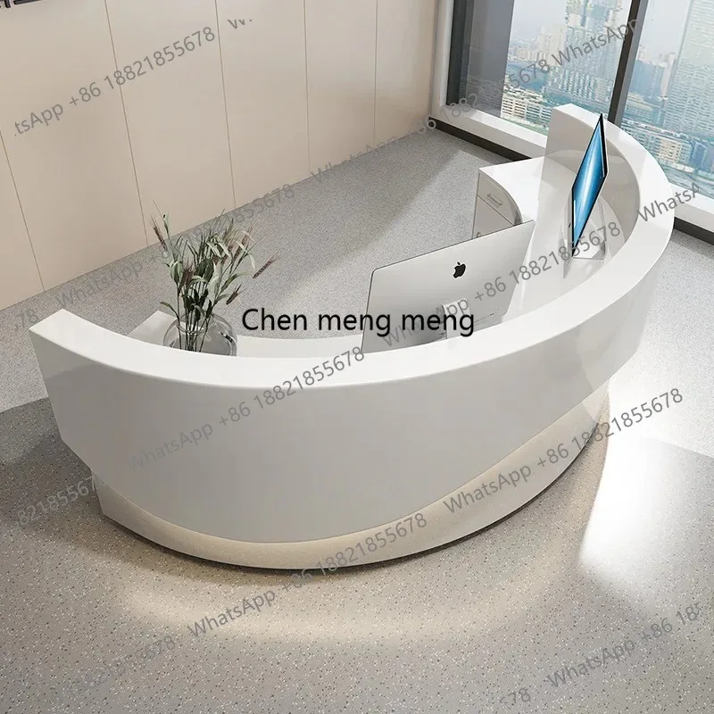 Modern Reception Desk Service Beauty Salon Elegant Office Reception Desk With Drawers Curved Comptoir Caisse Corner Furniture
Modern Reception Desk Service Beauty Salon Elegant Office Reception Desk With Drawers Curved Comptoir Caisse Corner Furniture