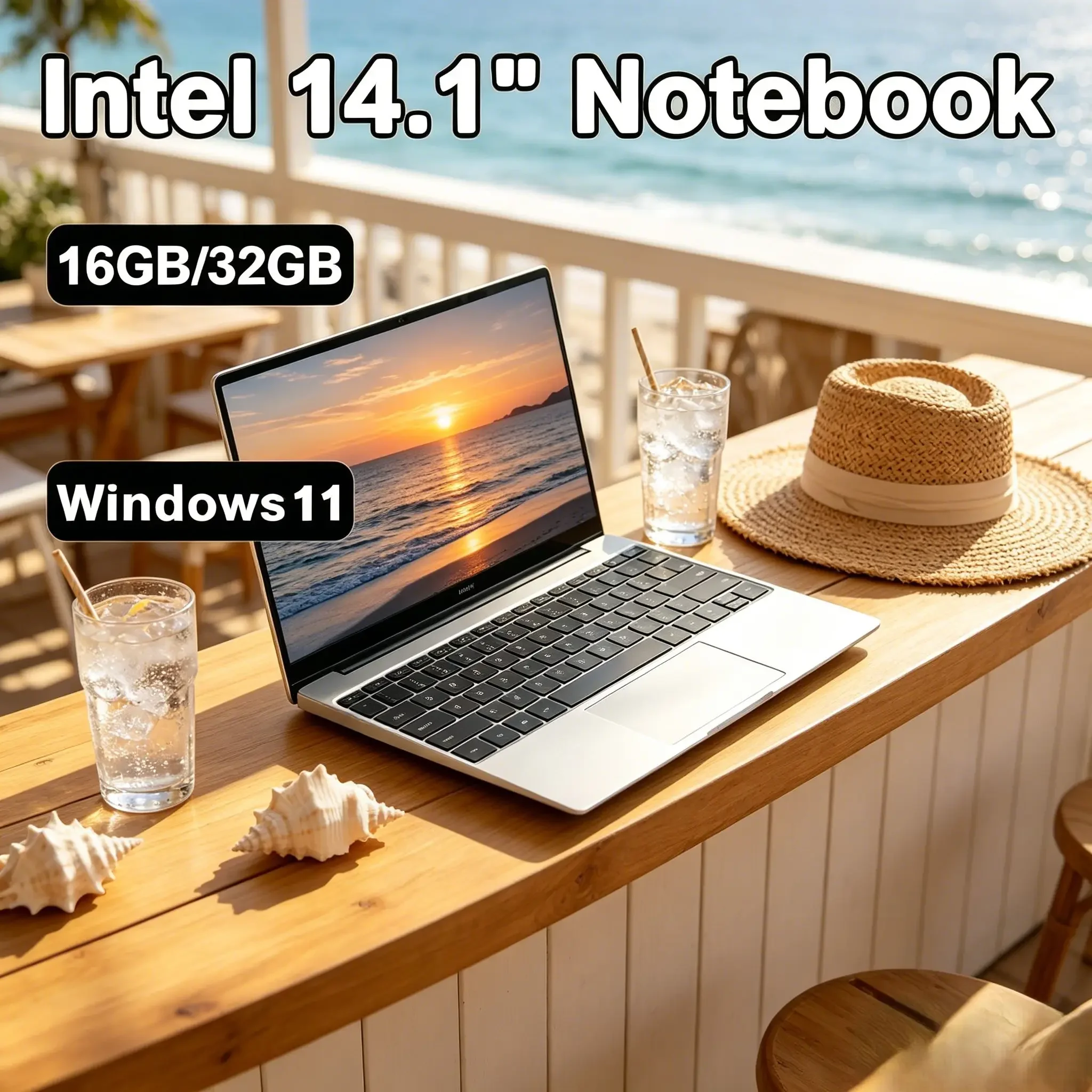 Brand New 14.1" Ultra‑Slim Portable Laptop | Intel N3700 Processor, 16GB 2TB High‑Capacity 1920×1080 FHD Display, Windows 11 Pro
Brand New 14.1" Ultra‑Slim Portable Laptop | Intel N3700 Processor, 16GB 2TB High‑Capacity 1920×1080 FHD Display, Windows 11 Pro