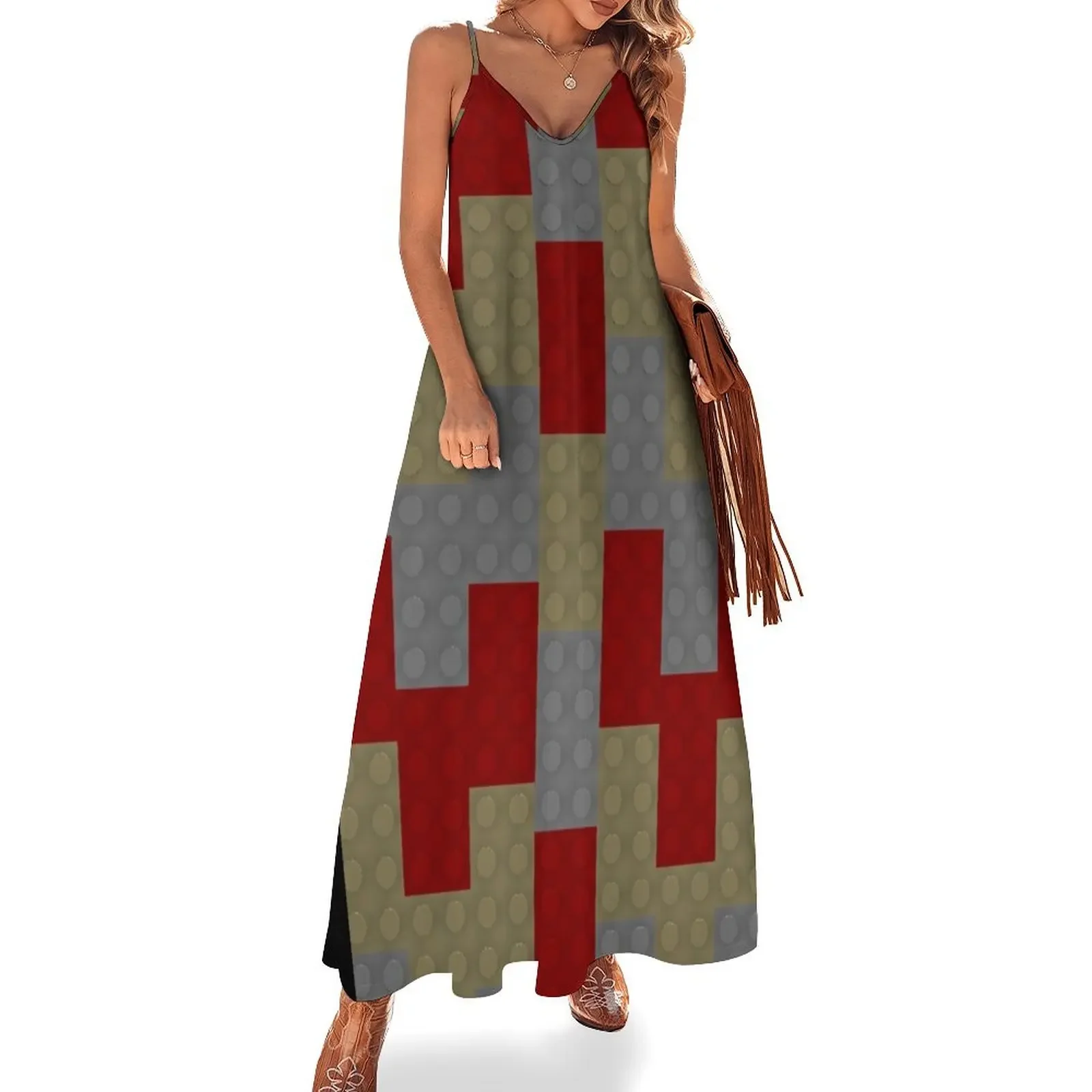 Red Brick Tan Brick Grey Brick Sleeveless Dress luxury evening dresses 2025 festival outfit women Dress
Red Brick Tan Brick Grey Brick Sleeveless Dress luxury evening dresses 2025 festival outfit women Dress
