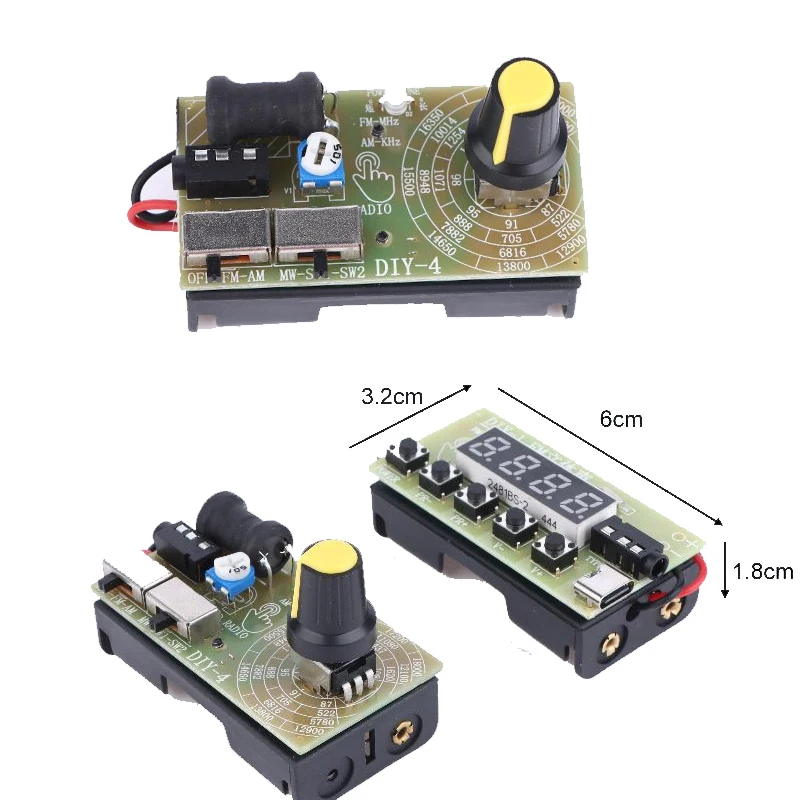 1PC Receiver Broadcasts 4-Band Digital FM MW SW Radio AM FM Medium Wave Shortwave HeadphoneRadioModule Antenna Volume Adjustable
1PC Receiver Broadcasts 4-Band Digital FM MW SW Radio AM FM Medium Wave Shortwave HeadphoneRadioModule Antenna Volume Adjustable