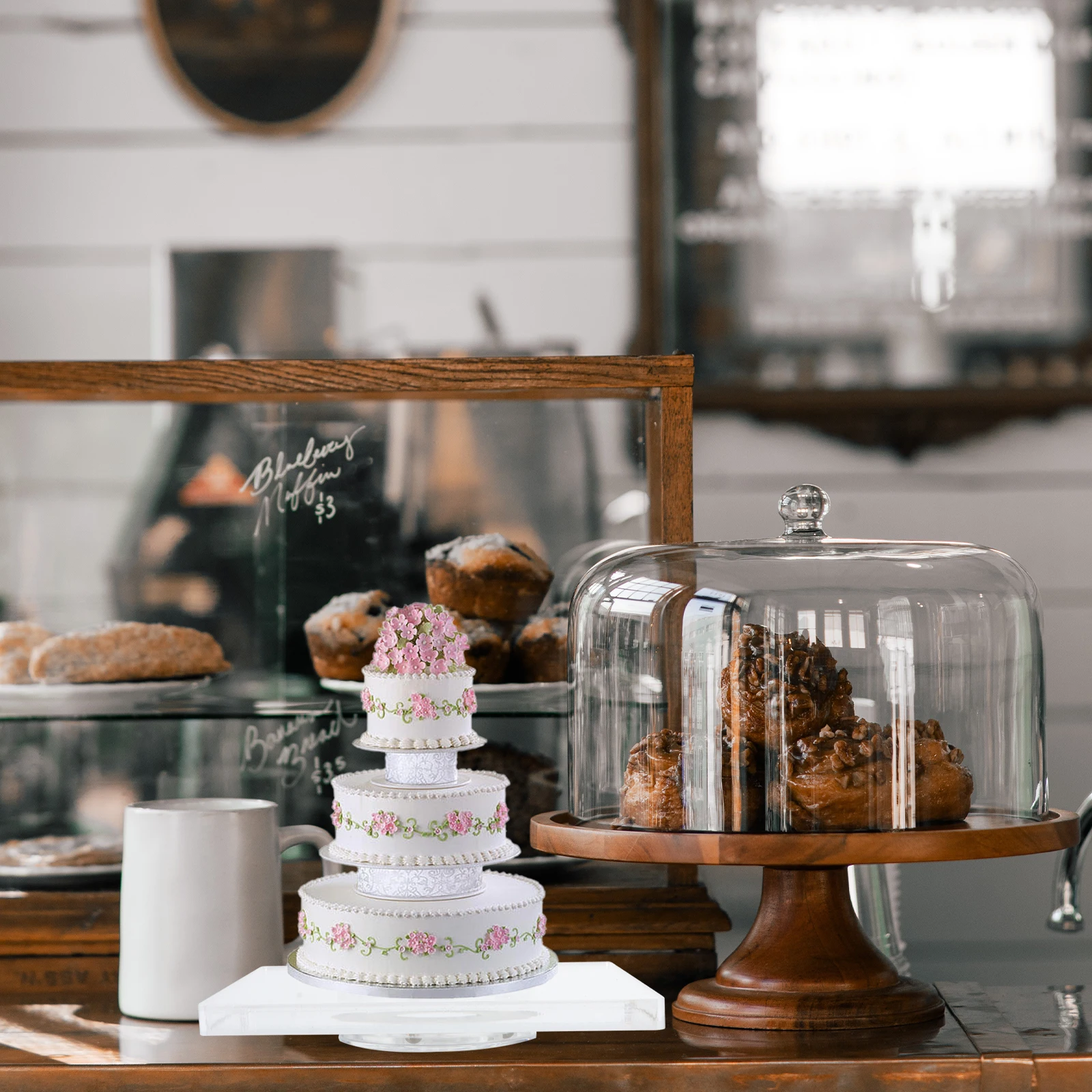 Premium Cake Stand Rotating Table Acrylic Turntable Base For Baking Decorating Stable Platform Home Kitchen Supplies
Premium Cake Stand Rotating Table Acrylic Turntable Base For Baking Decorating Stable Platform Home Kitchen Supplies