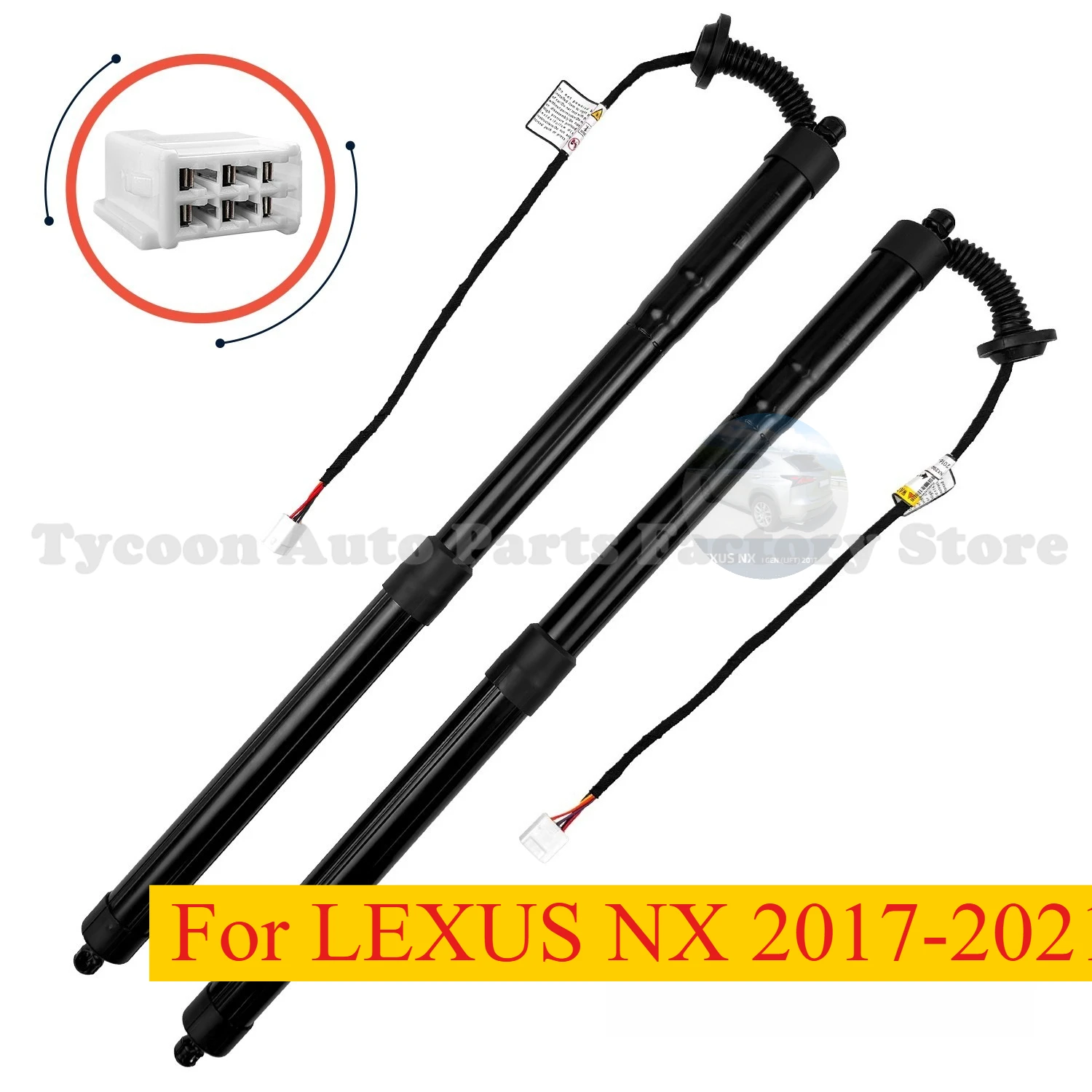 Electric Tailgate Strut Actuators Set For LEXUS NX 2017-2021 Left Right 68920-79017 68910-79017
Electric Tailgate Strut Actuators Set For LEXUS NX 2017-2021 Left Right 68920-79017 68910-79017