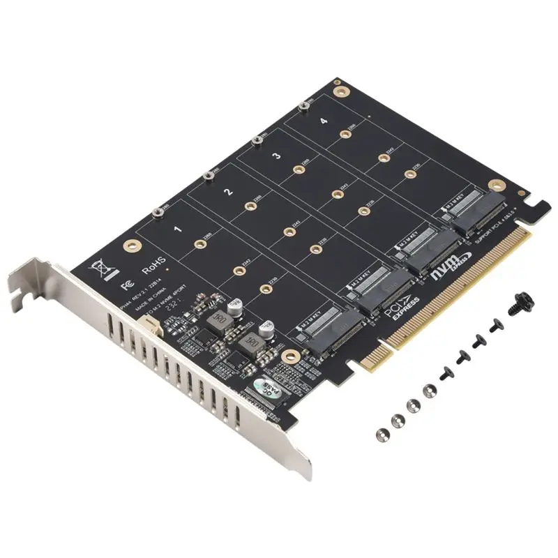 AT82-PH44 NVME 4-Disk Array Card PCIE Signal Split Array Card
AT82-PH44 NVME 4-Disk Array Card PCIE Signal Split Array Card