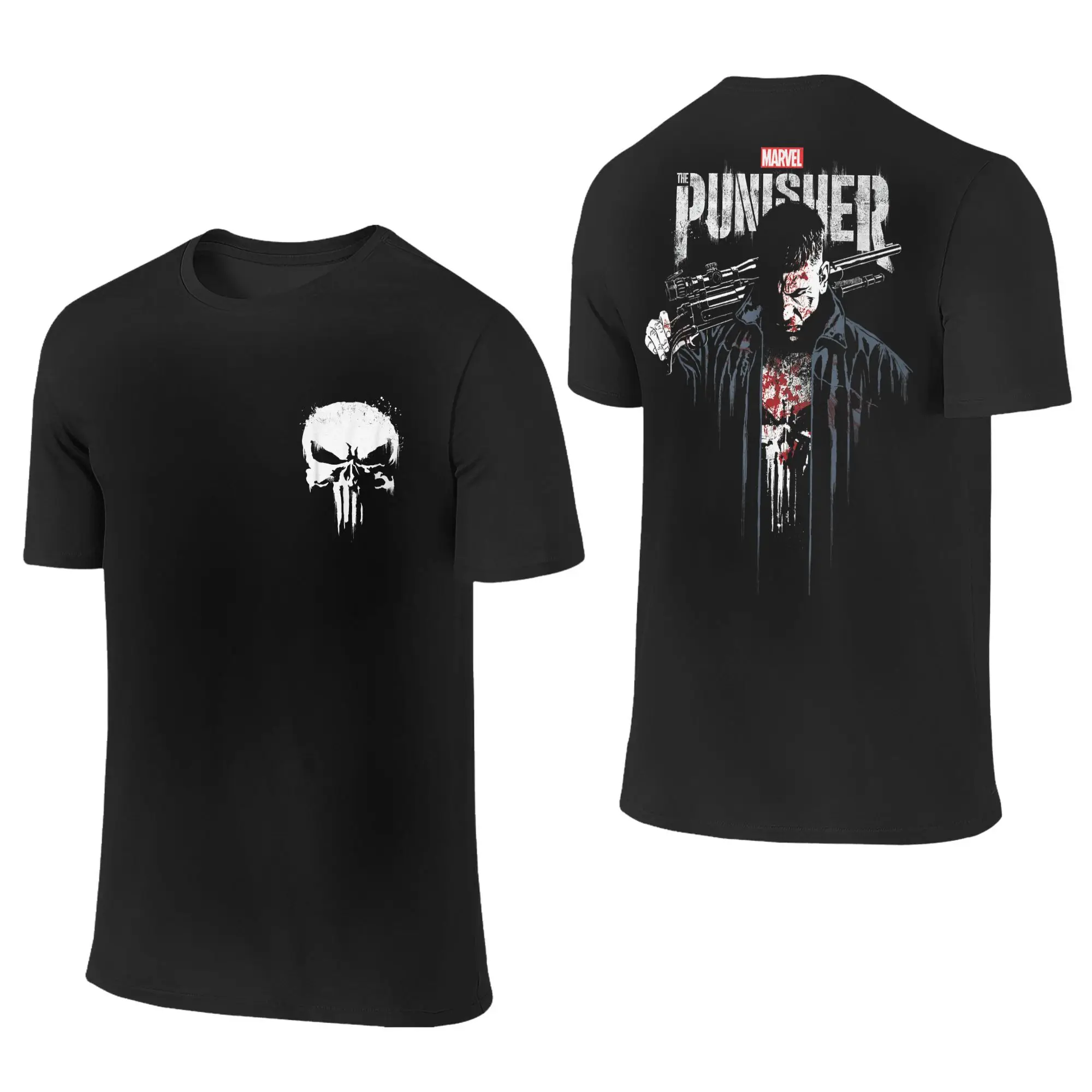Men Women T-Shirt Punisher Paint Splatter Skull Vintage Tees Short Sleeve Comic Daredevil T Shirt Crew Neck Clothing Unique
Men Women T-Shirt Punisher Paint Splatter Skull Vintage Tees Short Sleeve Comic Daredevil T Shirt Crew Neck Clothing Unique