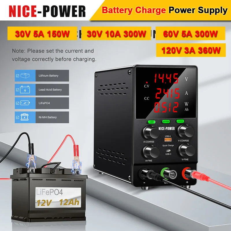 Battery Charging DC Power Supply OCP Buzzer Alarm Switching Source OUTPUT Type-C USB-A Quick Charge Port Voltage Regulator
Battery Charging DC Power Supply OCP Buzzer Alarm Switching Source OUTPUT Type-C USB-A Quick Charge Port Voltage Regulator