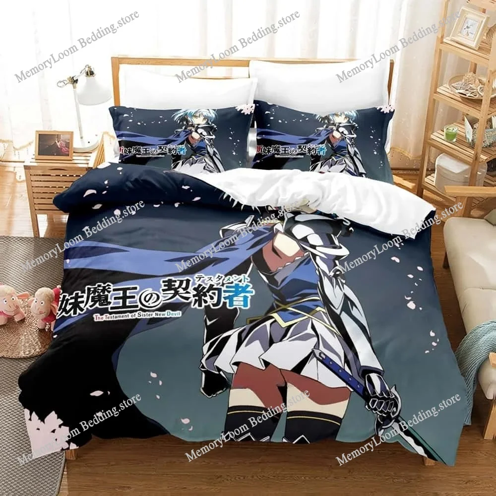 Anime The Testament of Sister New Devil Bedding Set Single Twin Full Queen King Size Bed Set Adult Kid Bedroom Duvet Cover Sets
Anime The Testament of Sister New Devil Bedding Set Single Twin Full Queen King Size Bed Set Adult Kid Bedroom Duvet Cover Sets