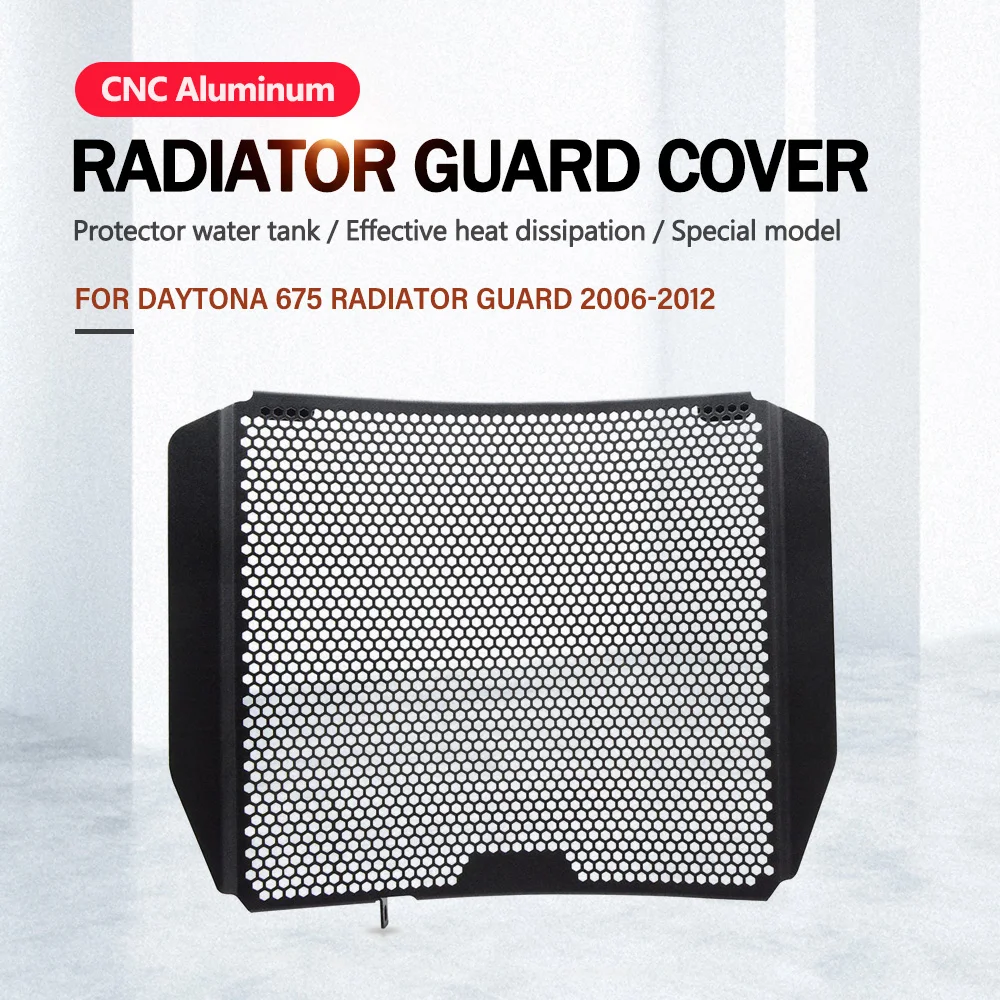 For Daytona 675 Radiator Guard 2006 2007 2008 2009 2010 2011 2012 Motorcycle Radiator Grille Cover Protection Accessories
For Daytona 675 Radiator Guard 2006 2007 2008 2009 2010 2011 2012 Motorcycle Radiator Grille Cover Protection Accessories