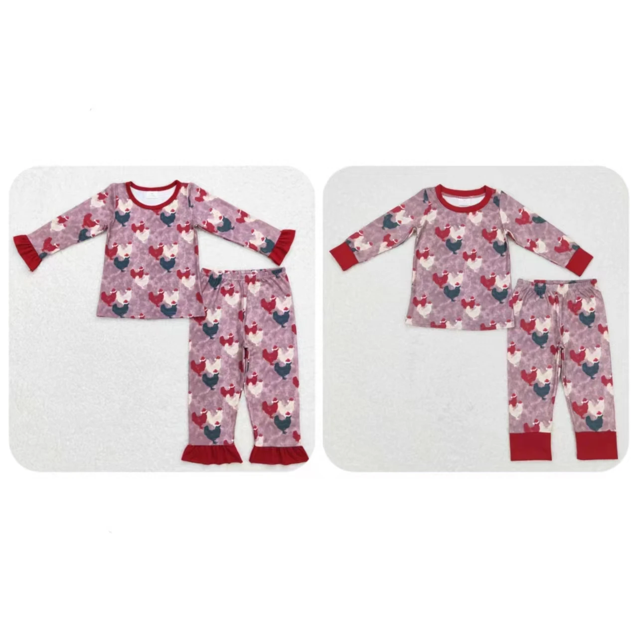 Wholesale Children Christmas Pajamas Sleepwear Baby Boy Girl Chicken T-shirt Set Kids Pants Toddler Outfit Farm Nightwear
Wholesale Children Christmas Pajamas Sleepwear Baby Boy Girl Chicken T-shirt Set Kids Pants Toddler Outfit Farm Nightwear