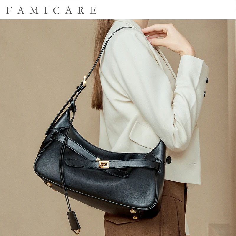 2025 New Top Grain Leather Spacious Underarm Bag Light Luxury Single Shoulder Bag Women Fashionable Commuting Premium Handbag
2025 New Top Grain Leather Spacious Underarm Bag Light Luxury Single Shoulder Bag Women Fashionable Commuting Premium Handbag