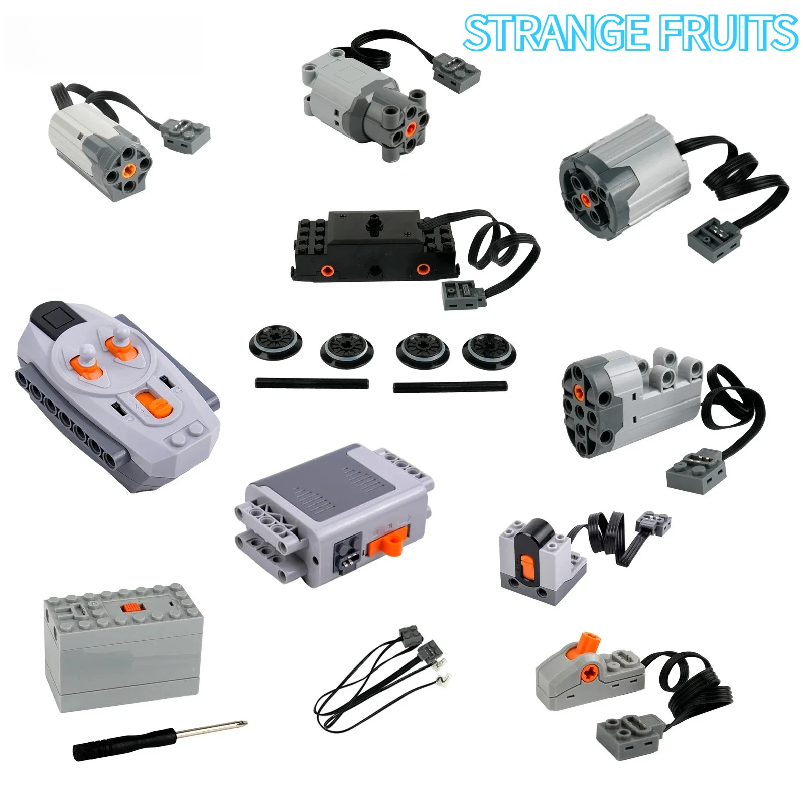 Power Function Parts Steering Servo Train Motor Battery Box Infrared Remote Control IR Receiver for Toy
Power Function Parts Steering Servo Train Motor Battery Box Infrared Remote Control IR Receiver for Toy
