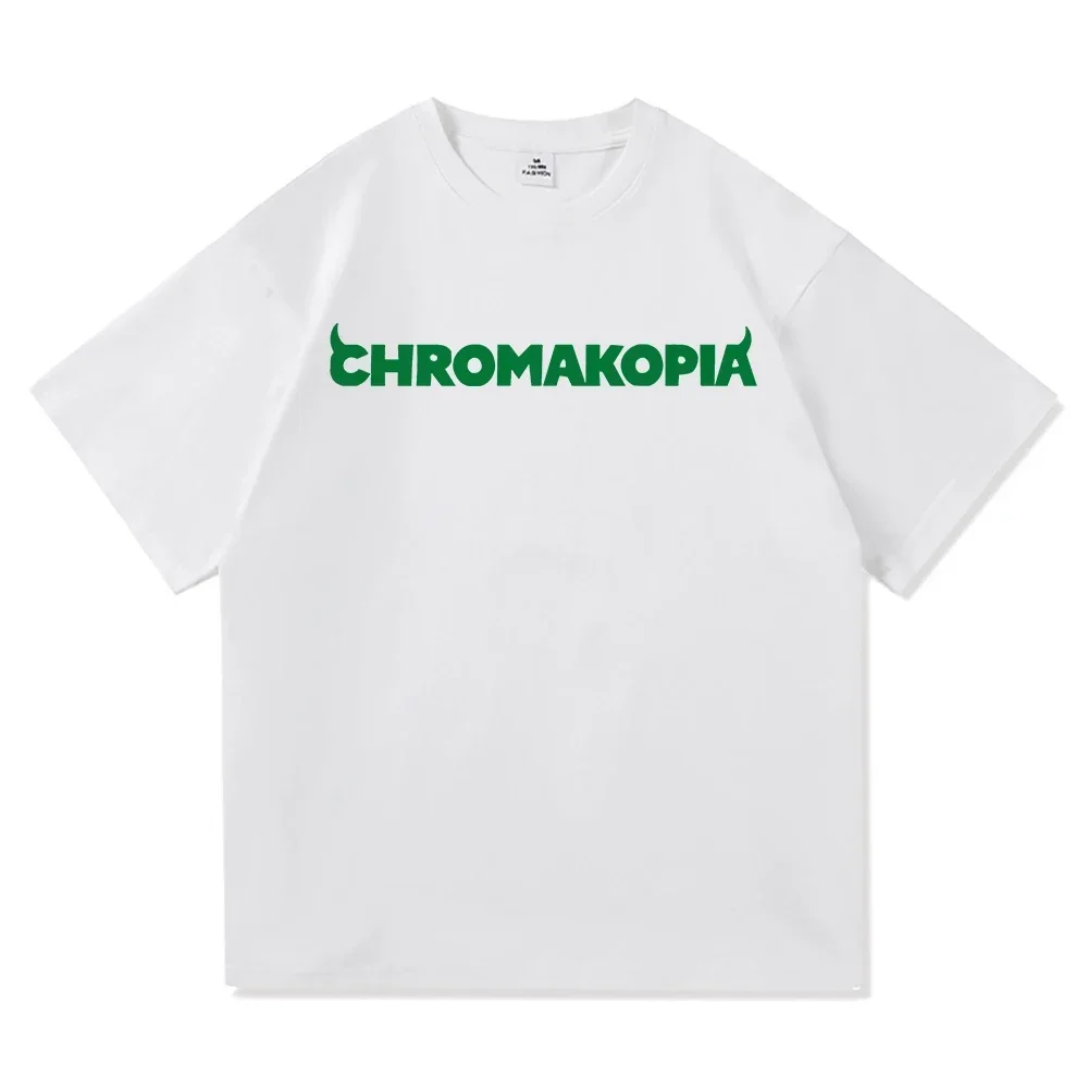 Men Women Tyler The Creator Chromakopia T Shirt Aesthetic Letter Print T-Shirt High Quality Round Neck Tees Shirts
Men Women Tyler The Creator Chromakopia T Shirt Aesthetic Letter Print T-Shirt High Quality Round Neck Tees Shirts